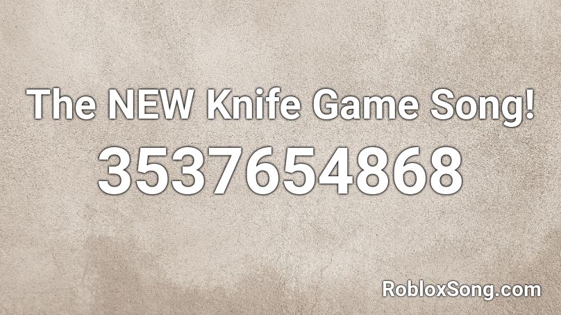 knife sound roblox id
