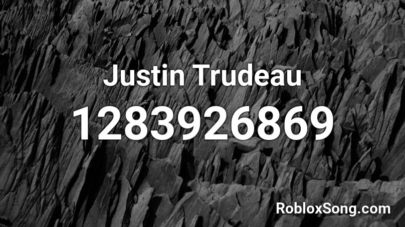 Justin Trudeau Roblox ID