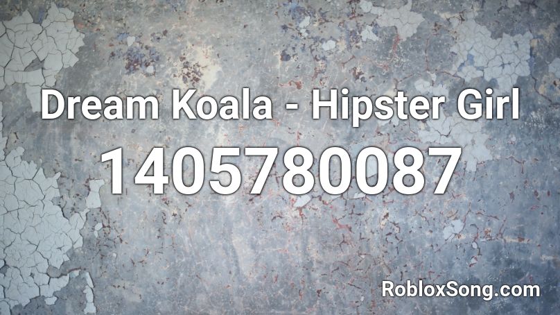 Dream Koala - Hipster Girl Roblox ID