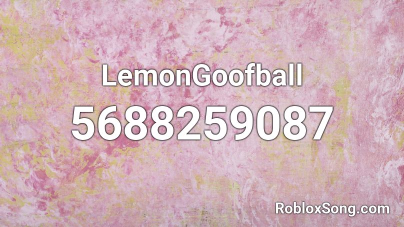 LemonGoofball Roblox ID