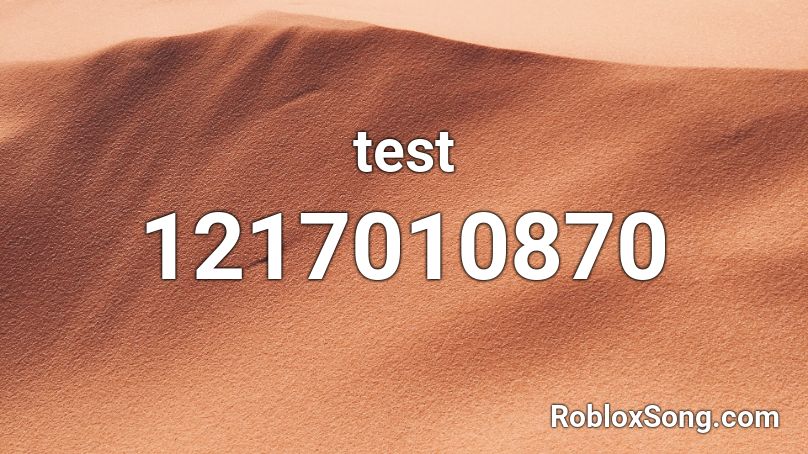 test Roblox ID