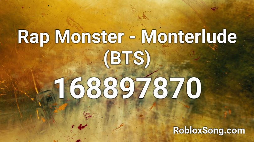 Rap Monster - Monterlude (BTS) Roblox ID