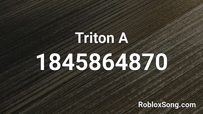 Triton A Roblox ID