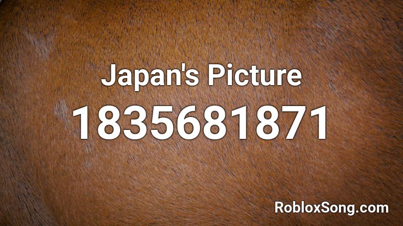 Japan's Picture Roblox ID