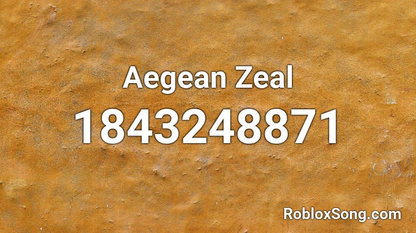 Aegean Zeal Roblox ID