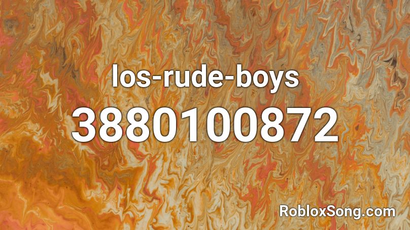 los-rude-boys Roblox ID