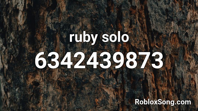 ruby solo Roblox ID