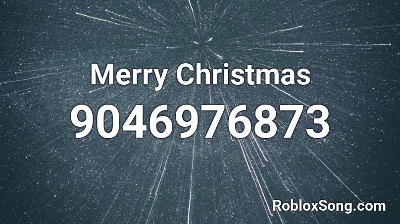 Merry Christmas Roblox ID