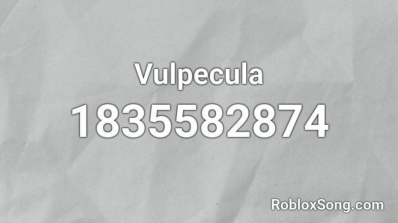 Vulpecula Roblox ID