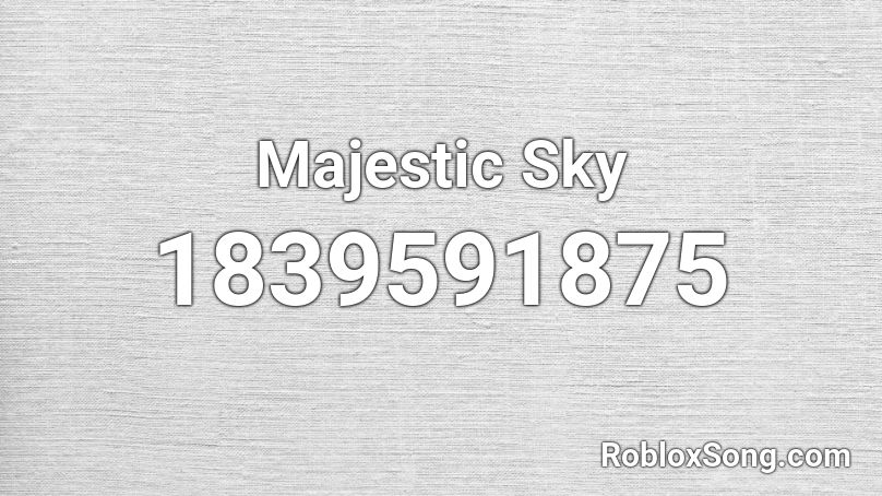 Majestic Sky Roblox ID