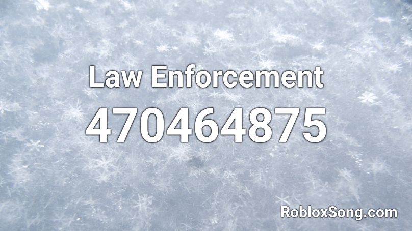 Law Enforcement Roblox ID