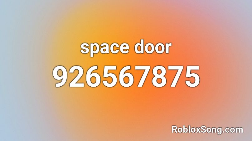 space door Roblox ID