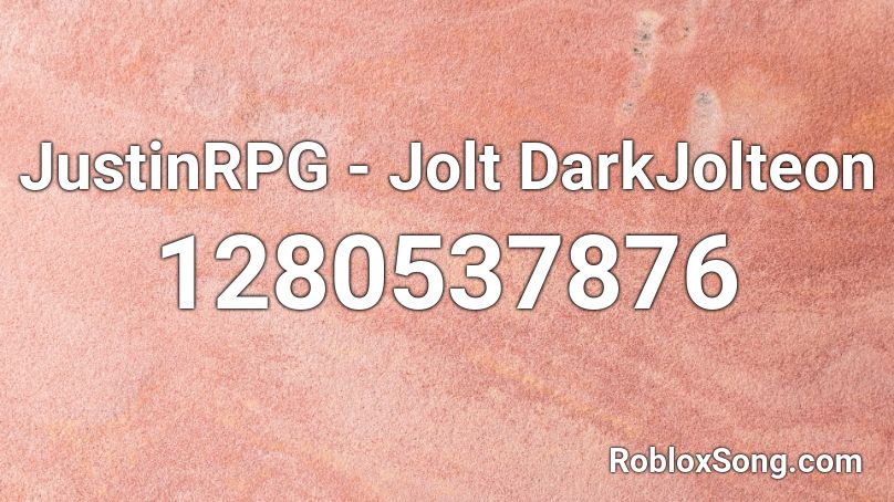 JustinRPG - Jolt DarkJolteon Roblox ID