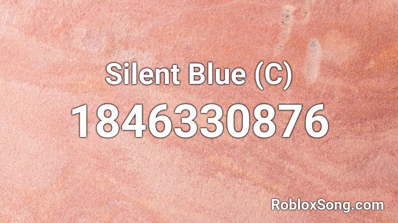 Silent Blue (C) Roblox ID