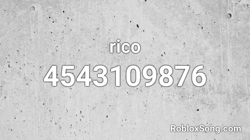 rico Roblox ID