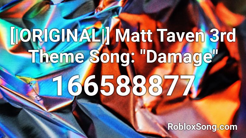 [|ORIGINAL|] Matt Taven 3rd Theme Song: 