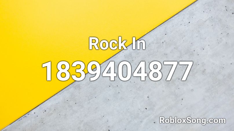 Rock In Roblox ID