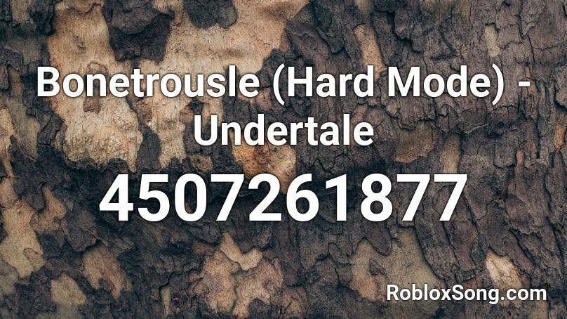 Bonetrousle Hard Mode Undertale Roblox Id Roblox Music Codes - bonetrousle roblox id code