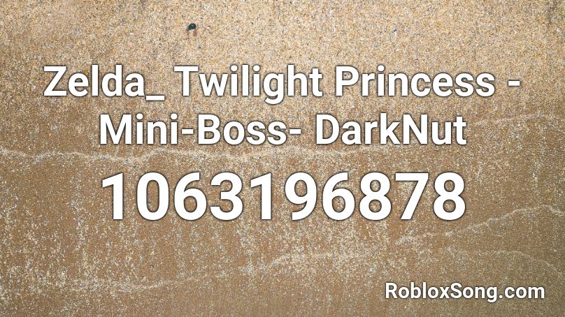 Zelda_ Twilight Princess - Mini-Boss- DarkNut Roblox ID