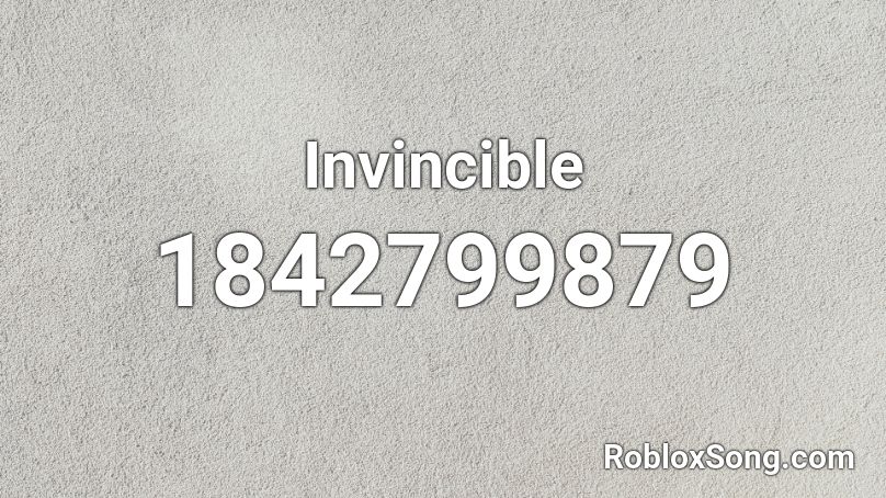 Invincible Roblox ID