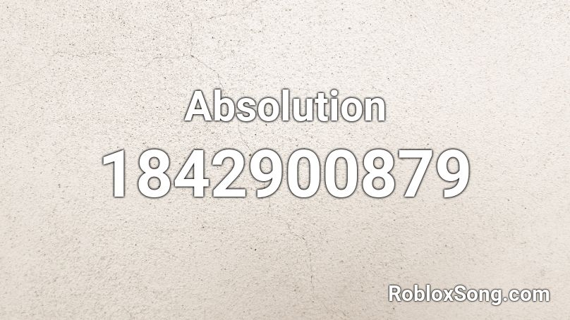 Absolution Roblox ID