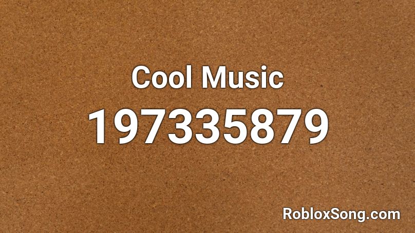 Cool Music Roblox ID
