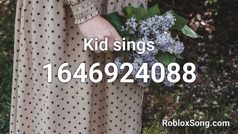 Kid sings Roblox ID