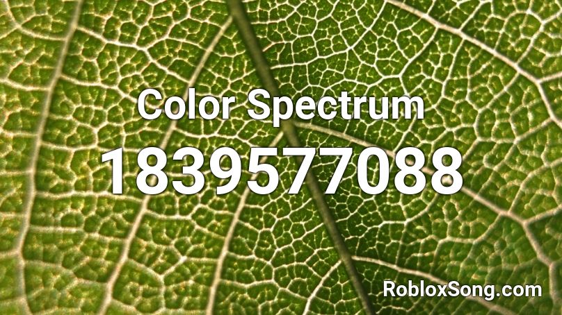 Color Spectrum Roblox ID