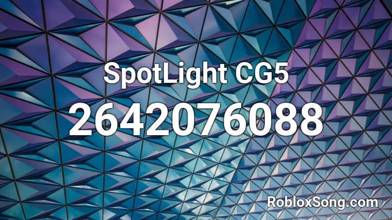 SpotLight CG5 Roblox ID