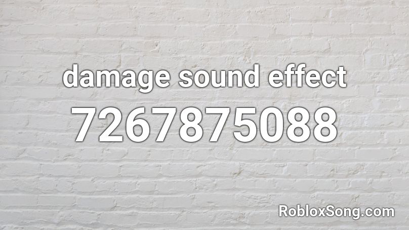 damage sound effect Roblox ID