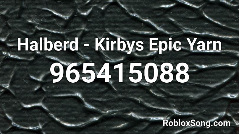 Halberd - Kirbys Epic Yarn Roblox ID