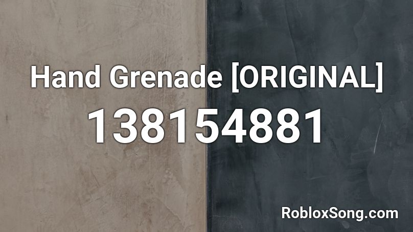 Hand Grenade [ORIGINAL] Roblox ID