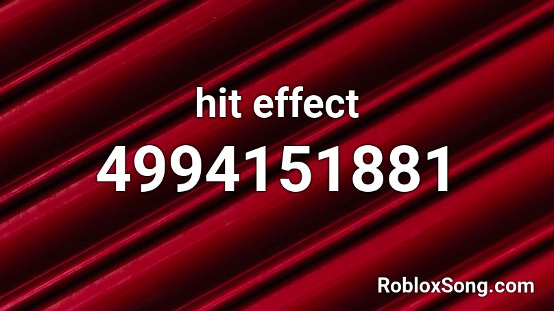 hit effect Roblox ID