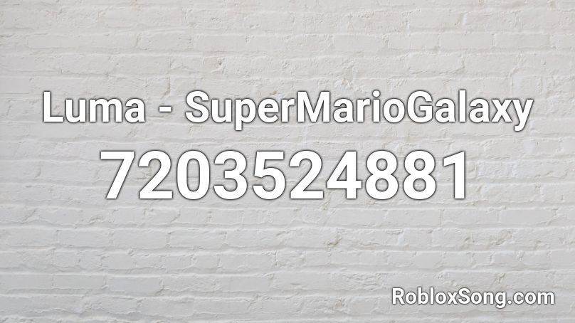 Luma - SuperMarioGalaxy Roblox ID