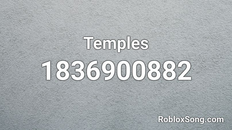 Temples Roblox ID
