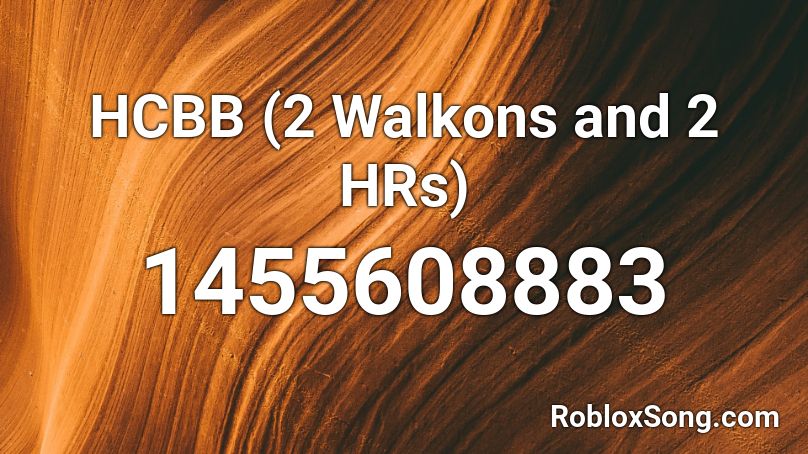 HCBB (2 Walkons and 2 HRs) Roblox ID