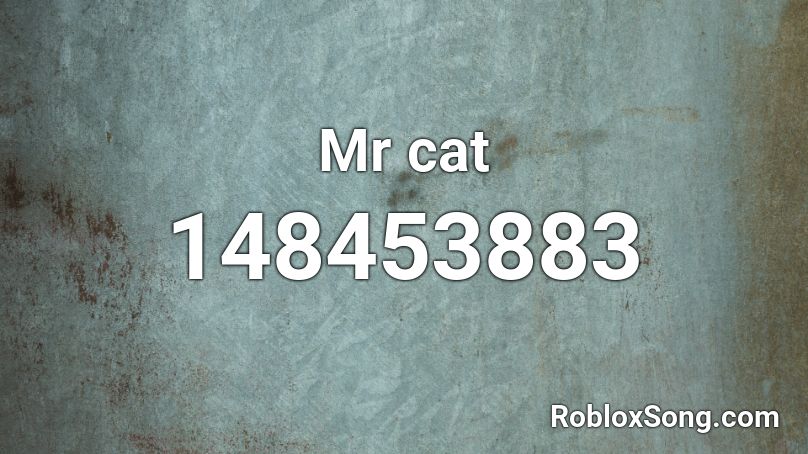 Mr cat Roblox ID