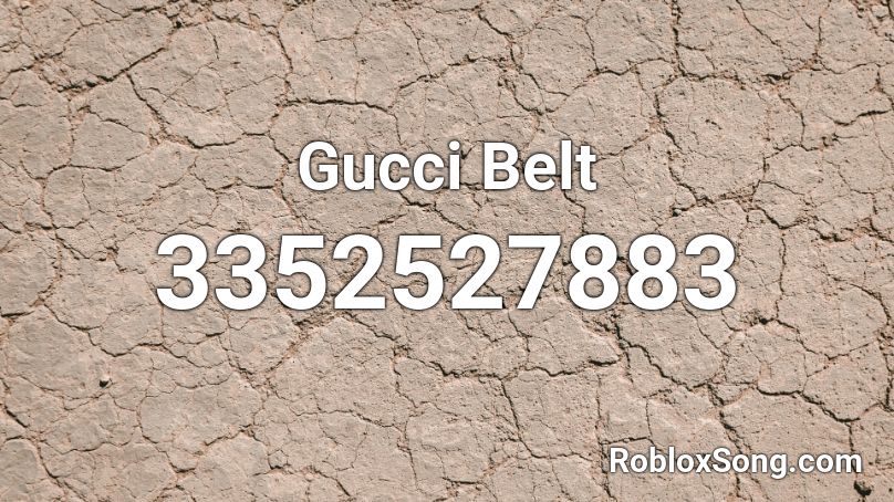 Gucci Belt  Roblox ID