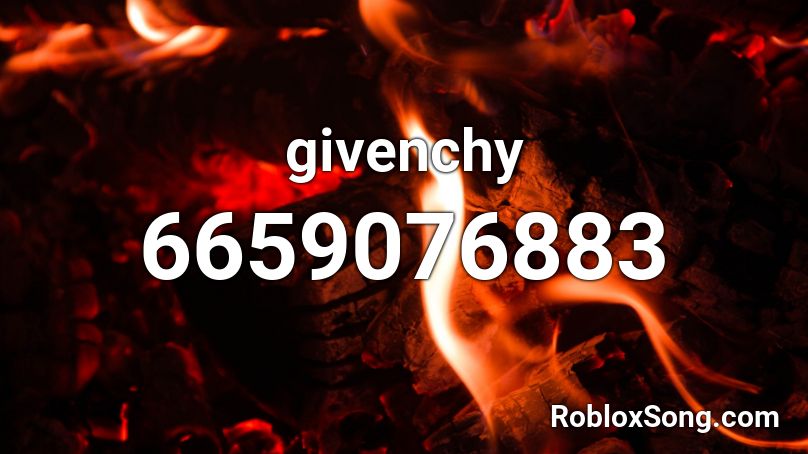 givenchy Roblox ID