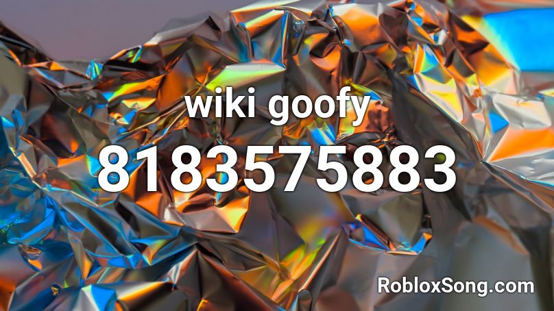 wiki goofy Roblox ID