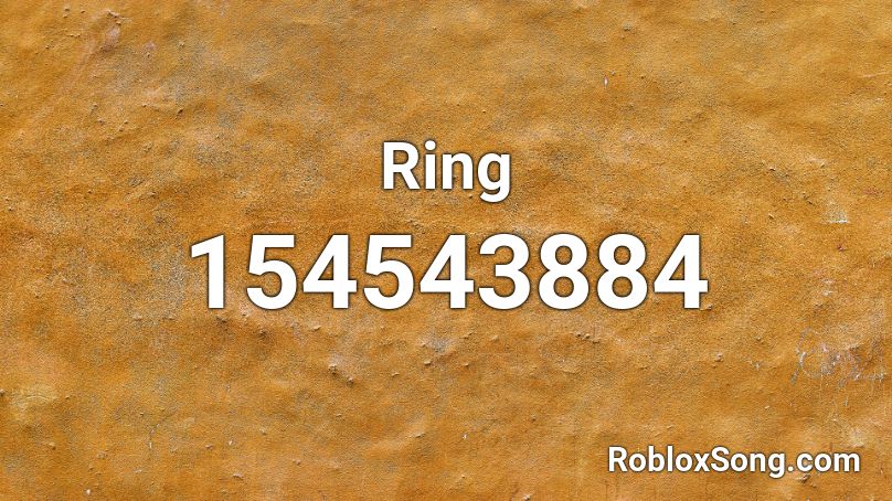 Ring Roblox ID