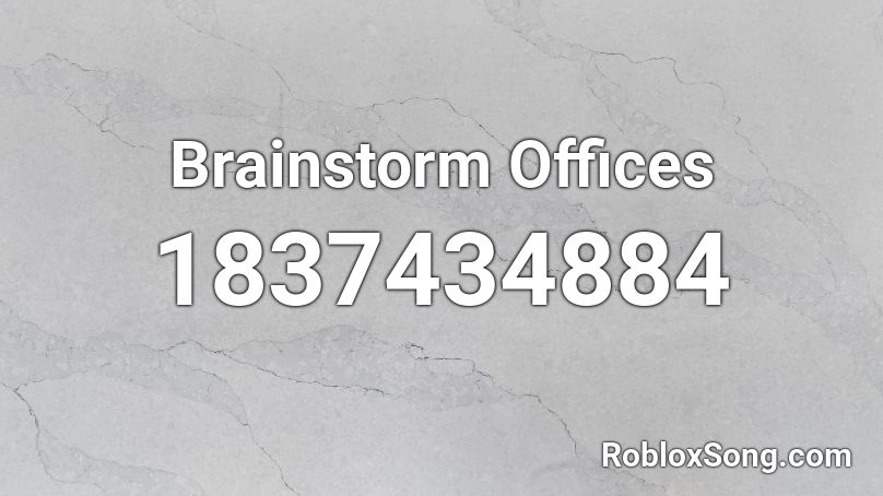 Brainstorm Offices Roblox ID