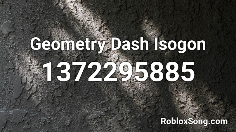 Geometry Dash Isogon Roblox ID