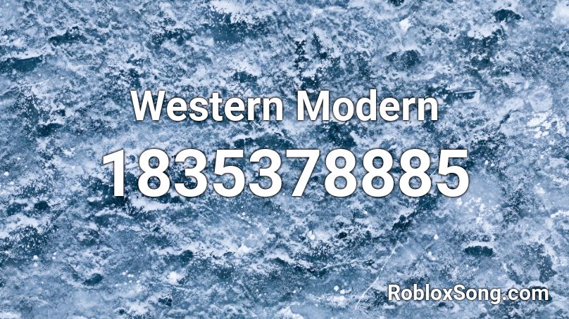 Western Modern Roblox ID