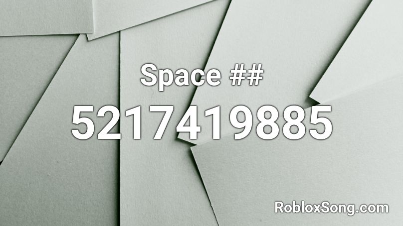 Space ## Roblox ID