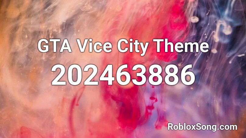 GTA Vice City Theme Roblox ID