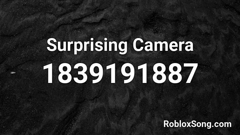 Surprising Camera Roblox ID