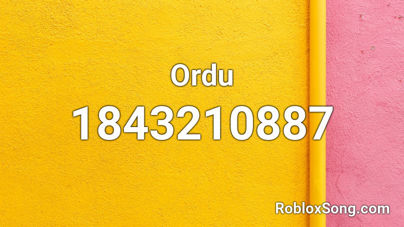 Ordu Roblox ID