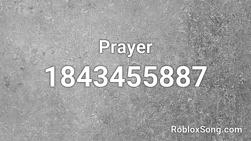 Prayer Roblox ID