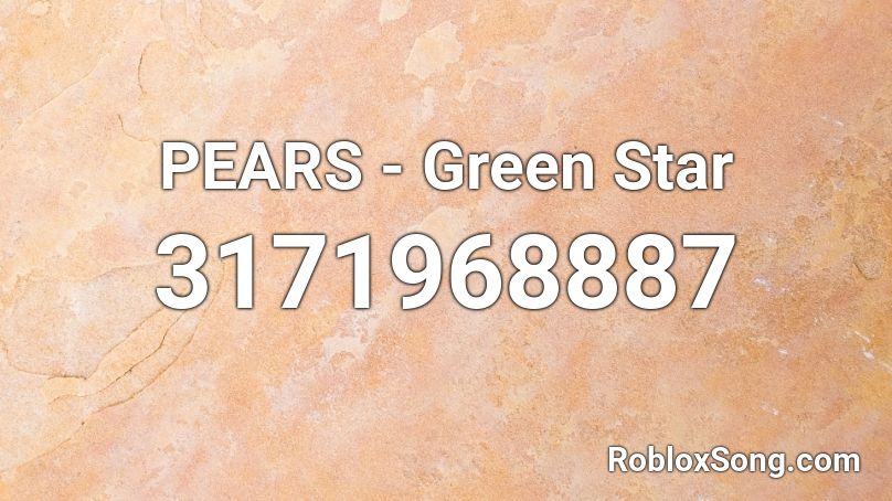 PEARS - Green Star  Roblox ID